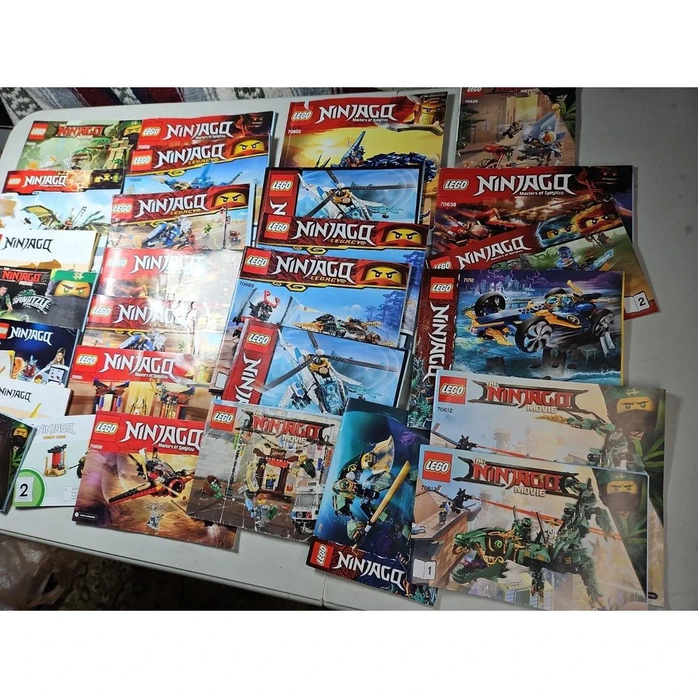 29 Lego INSTRUCTION MANUALS ONLY Lot NINJAGO Movie Spinjitzu Legacy Etc